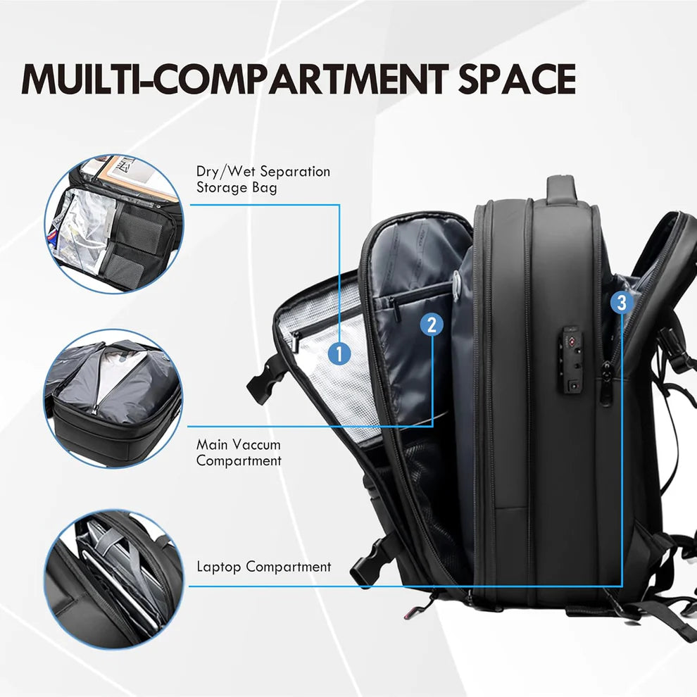 AirSeal Pro – Vacuum Compression Travel Backpack